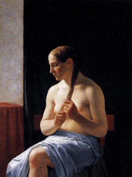 Christoffer Wilhelm Eckersberg Seated Nude Model